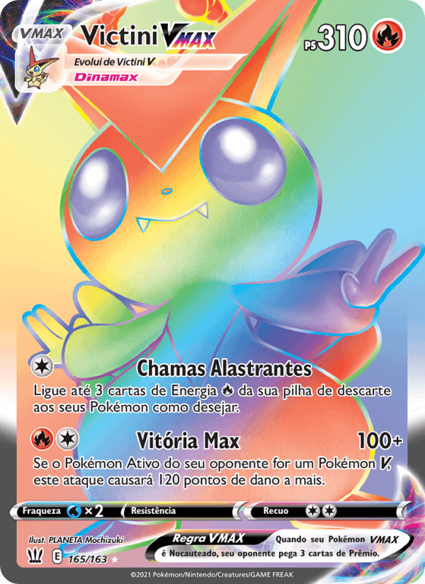 Victini VMAX, carta 165 de Estilos de Batalha