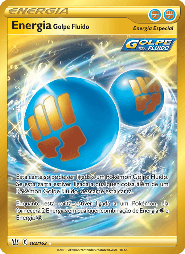 Energia Golpe Fluido, card 182 from Estilos de Batalha