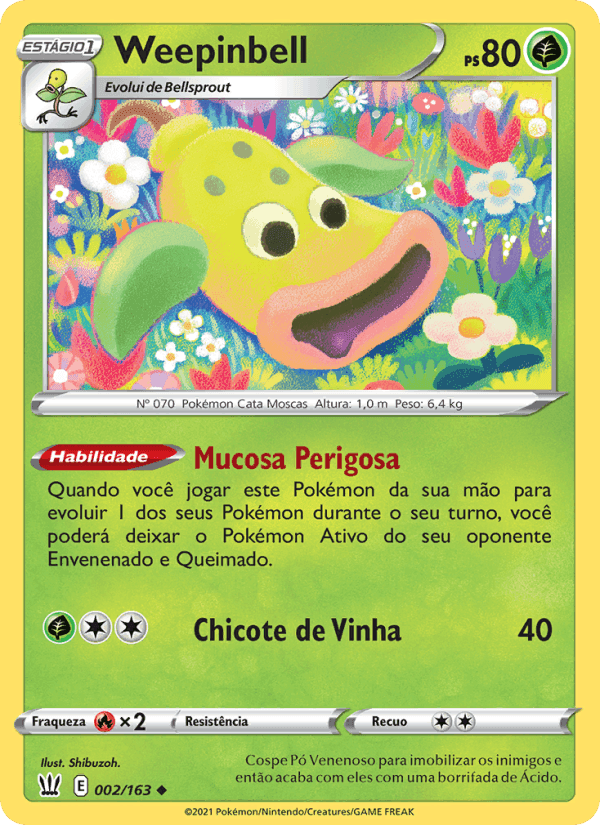 Weepinbell, carta 2 di Estilos de Batalha