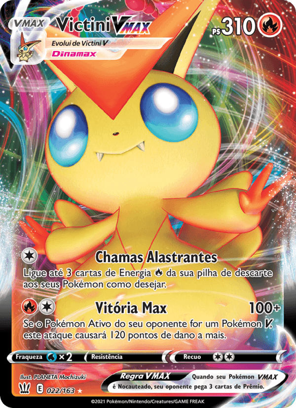 Victini VMAX, carta 22 de Estilos de Batalha