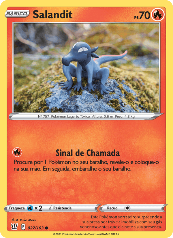 Salandit, card 27 from Estilos de Batalha