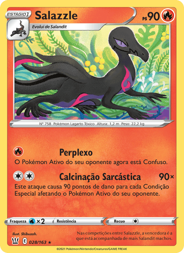 Salazzle, carta 28 de Estilos de Batalha