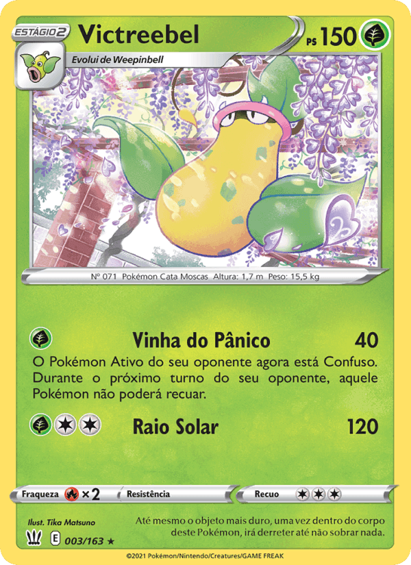 Victreebel, carta 3 de Estilos de Batalha