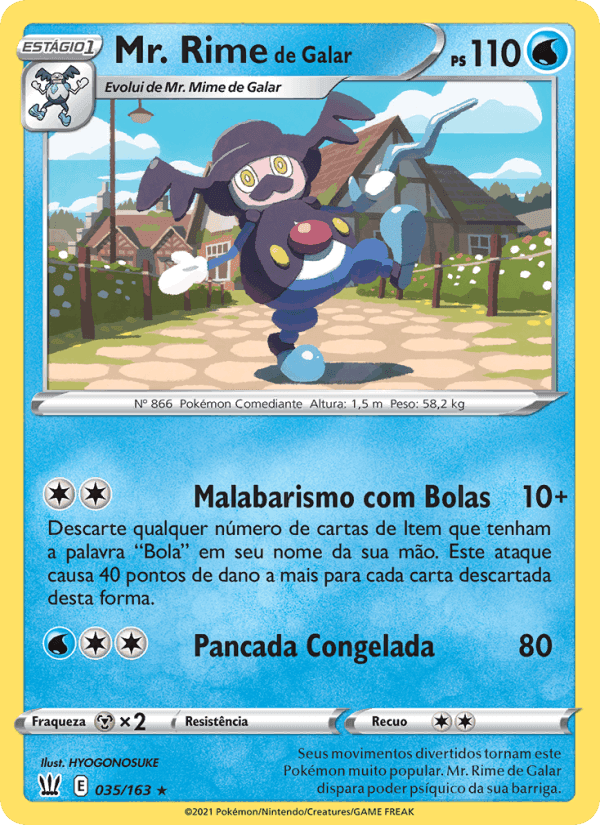 Mr. Rime de Galar, carta 35 de Estilos de Batalha