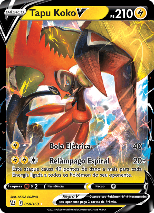 Tapu Koko V, carta 50 de Estilos de Batalha