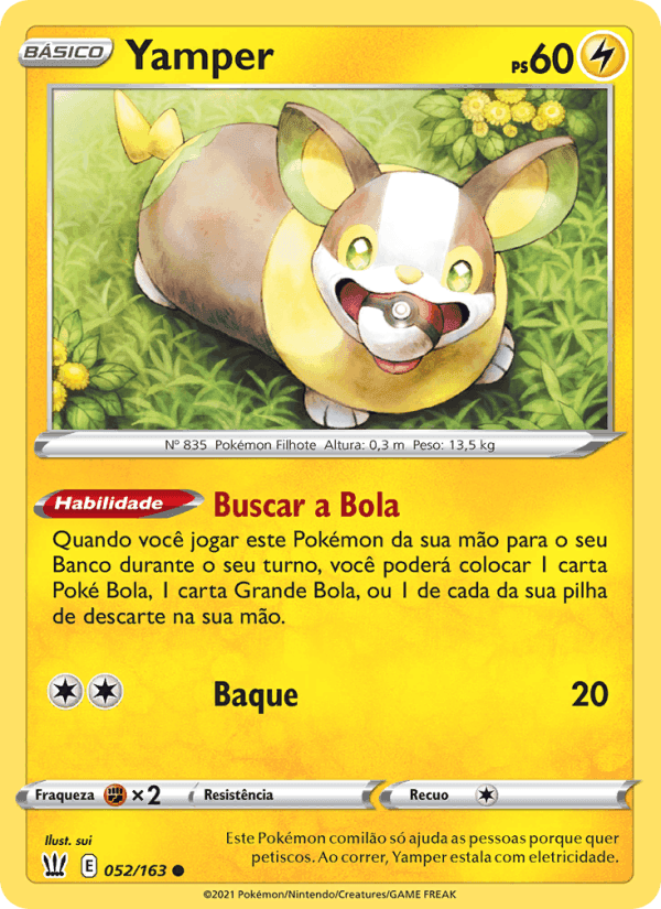 Yamper, carta 52 de Estilos de Batalha