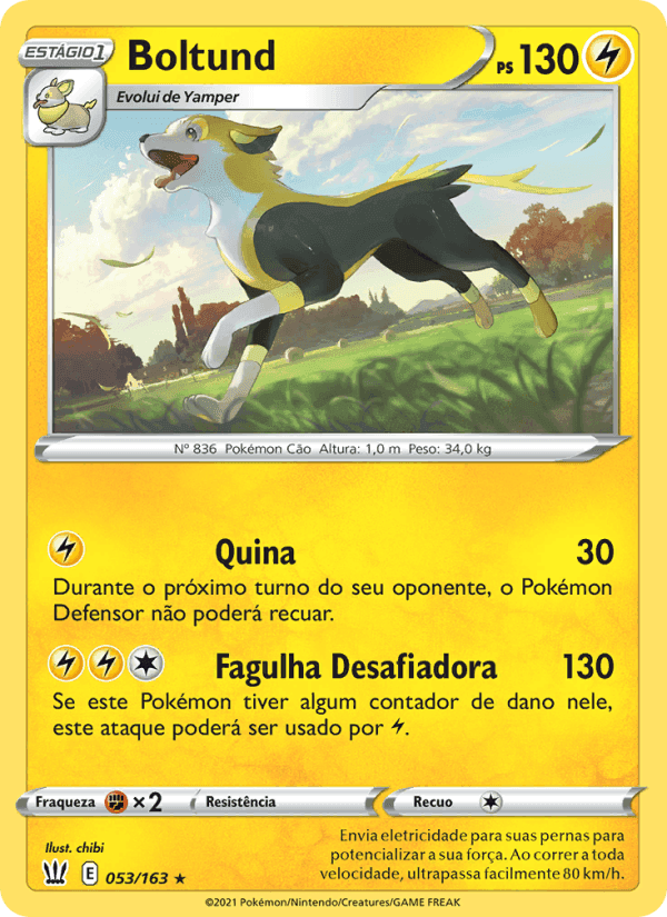 Boltund, carta 53 de Estilos de Batalha