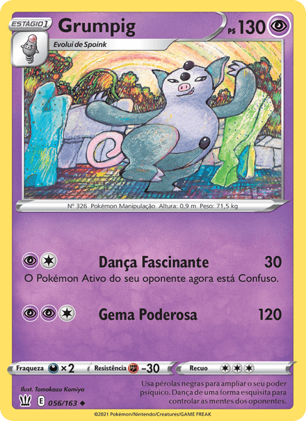 Grumpig, card 56 from Estilos de Batalha