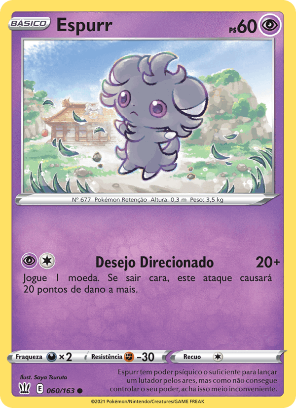 Espurr, card 60 from Estilos de Batalha