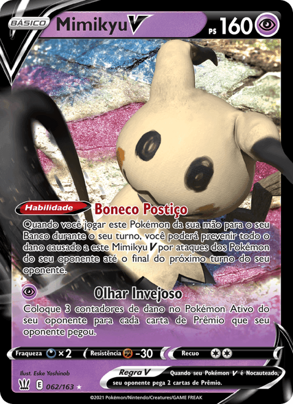 Mimikyu V, card 62 from Estilos de Batalha