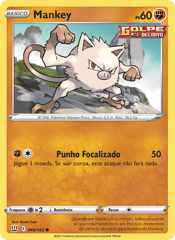 Mankey, carta 66 de Estilos de Batalha