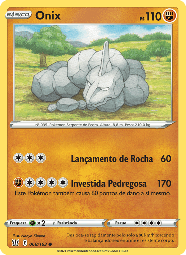 Onix, carta 68 de Estilos de Batalha
