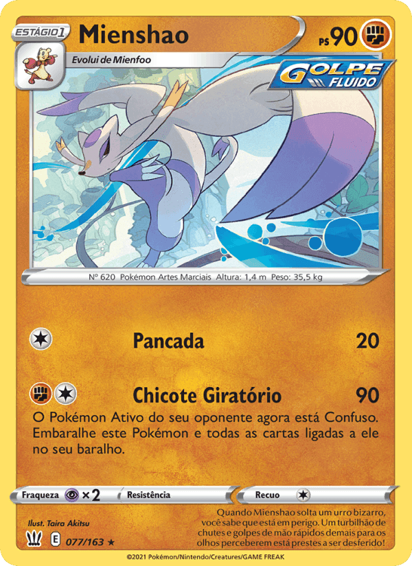 Mienshao, carta 77 de Estilos de Batalha