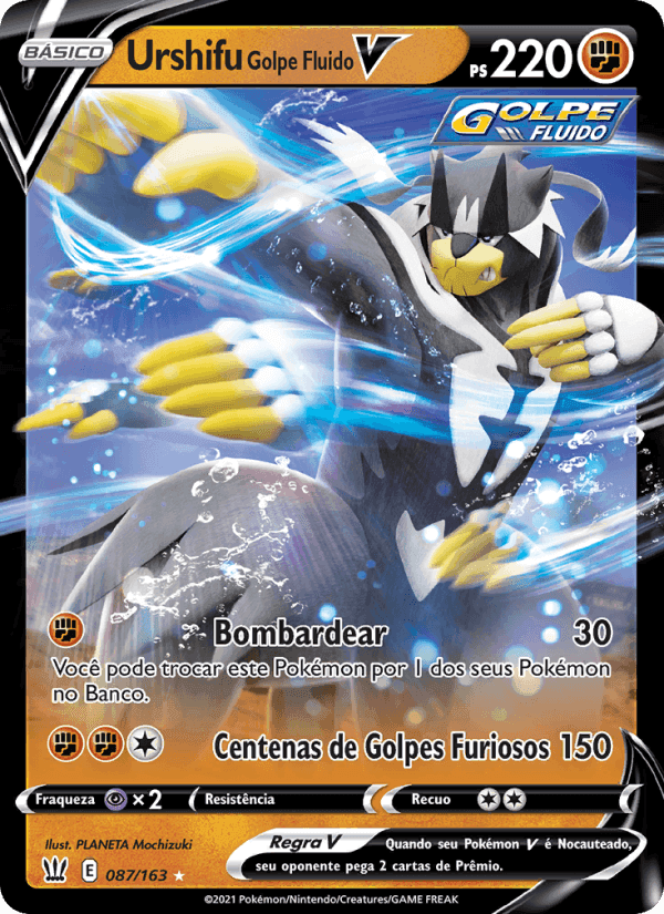 Urshifu Golpe Fluido V, carta 87 de Estilos de Batalha