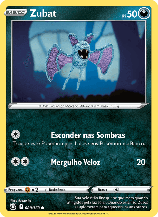 Zubat, carta 89 de Estilos de Batalha