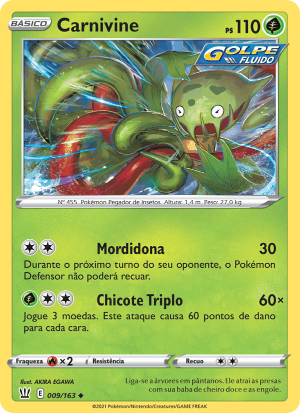 Carnivine, carta 9 de Estilos de Batalha