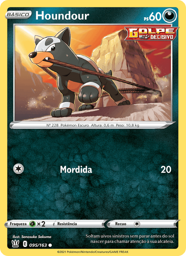 Houndour, carta 95 de Estilos de Batalha