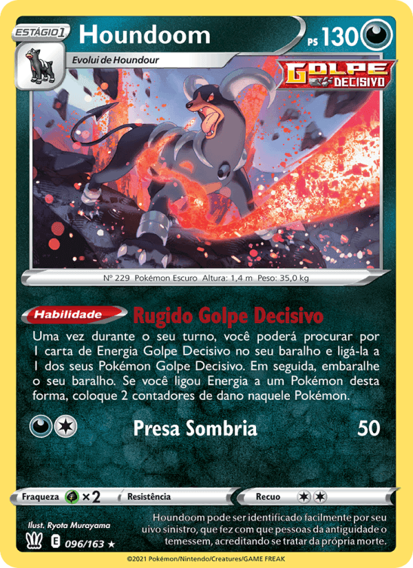 Houndoom, carta 96 de Estilos de Batalha