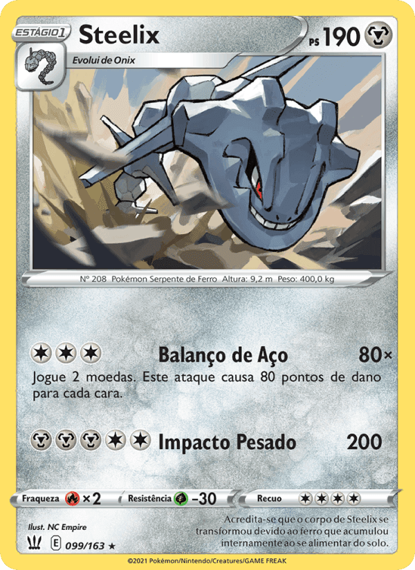 Steelix, carte 99 de Estilos de Batalha
