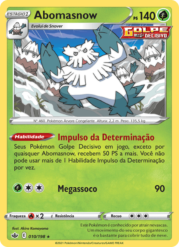 Abomasnow, carta 10 di Reinado Arrepiante