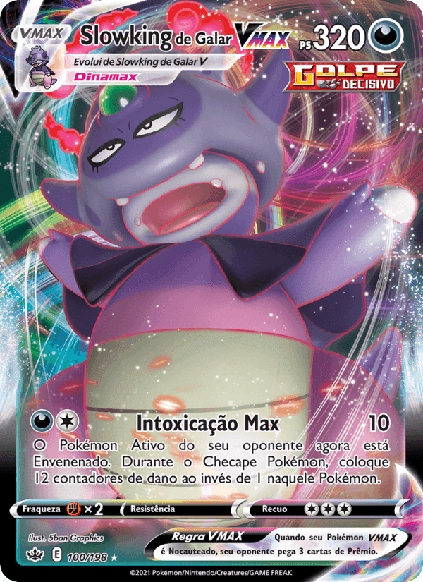 Slowking de Galar VMAX, carta 100 de Reinado Arrepiante