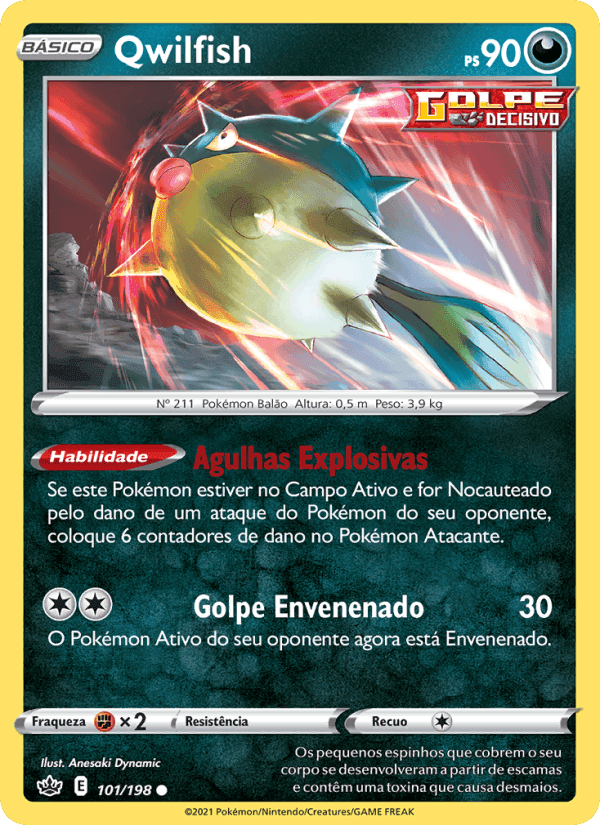 Qwilfish, carta 101 di Reinado Arrepiante
