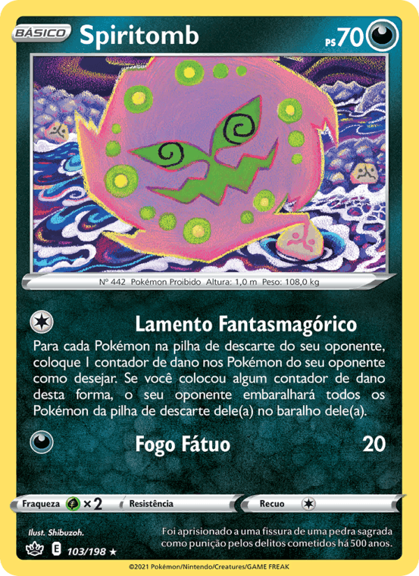 Spiritomb, carta 103 de Reinado Arrepiante