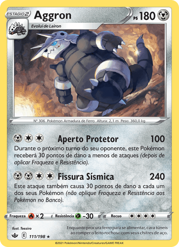Aggron, carta 111 de Reinado Arrepiante