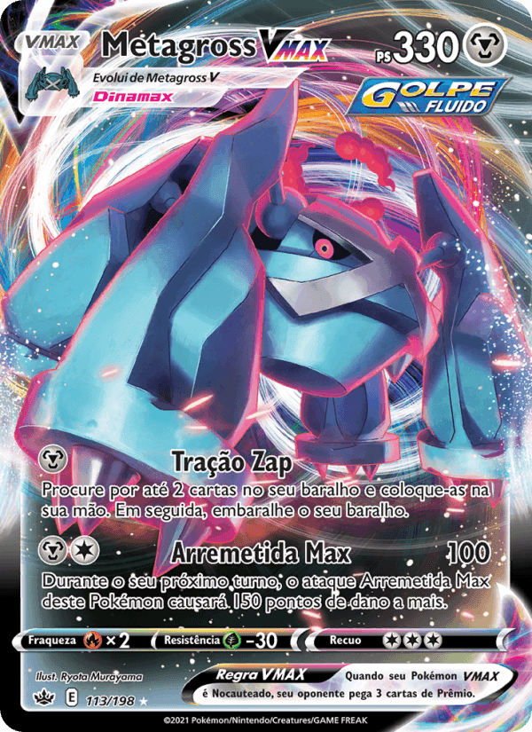 Metagross VMAX, carta 113 de Reinado Arrepiante