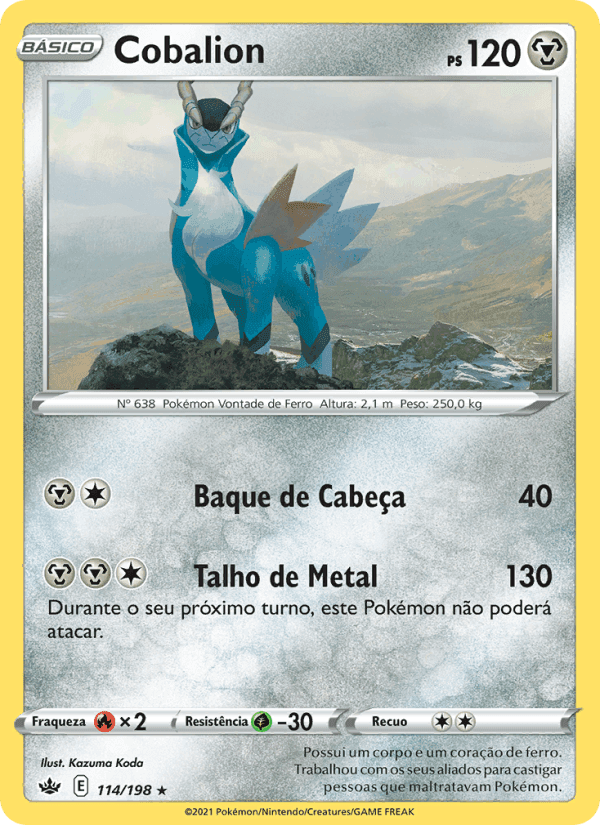 Cobalion, carta 114 de Reinado Arrepiante