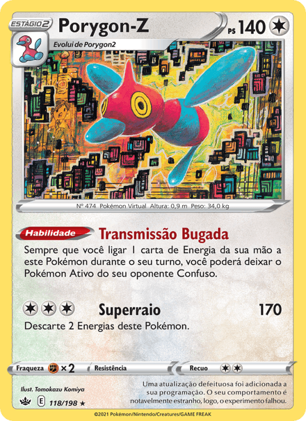 Porygon-Z, card 118 from Reinado Arrepiante