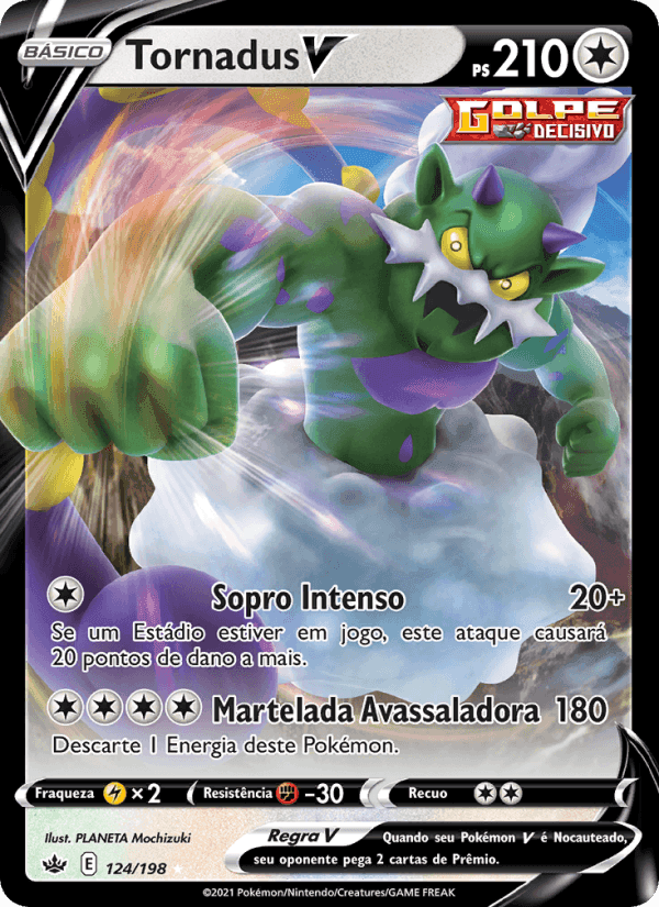 Tornadus V, card 124 from Reinado Arrepiante