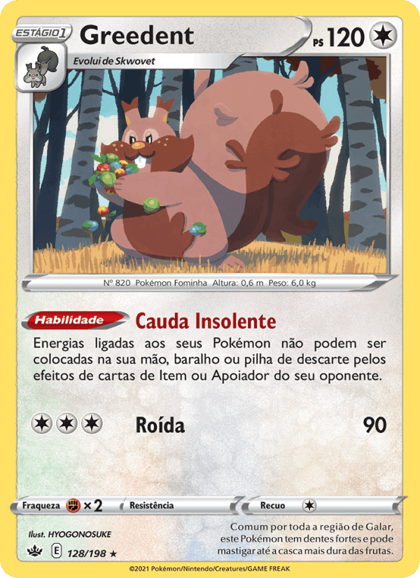 Greedent, card 128 from Reinado Arrepiante