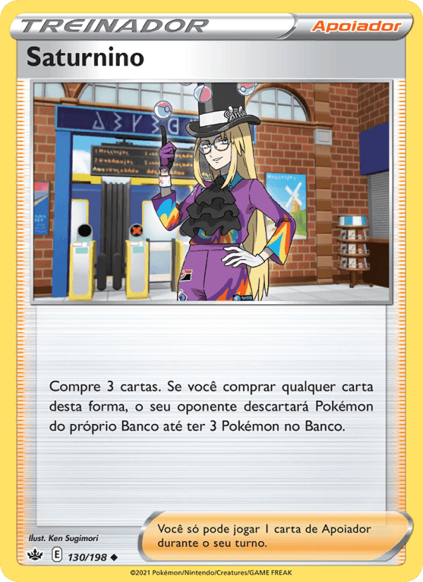 Saturnino, card 130 from Reinado Arrepiante