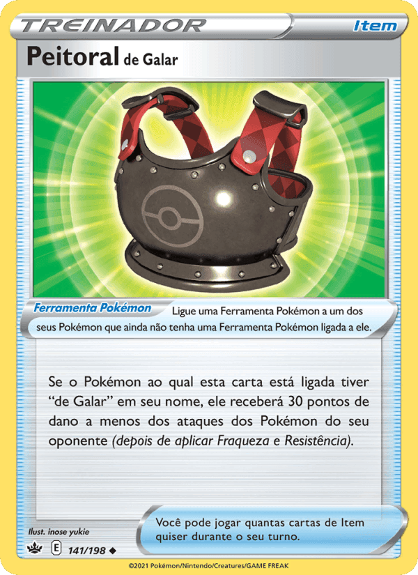 Peitoral de Galar, carta 141 de Reinado Arrepiante