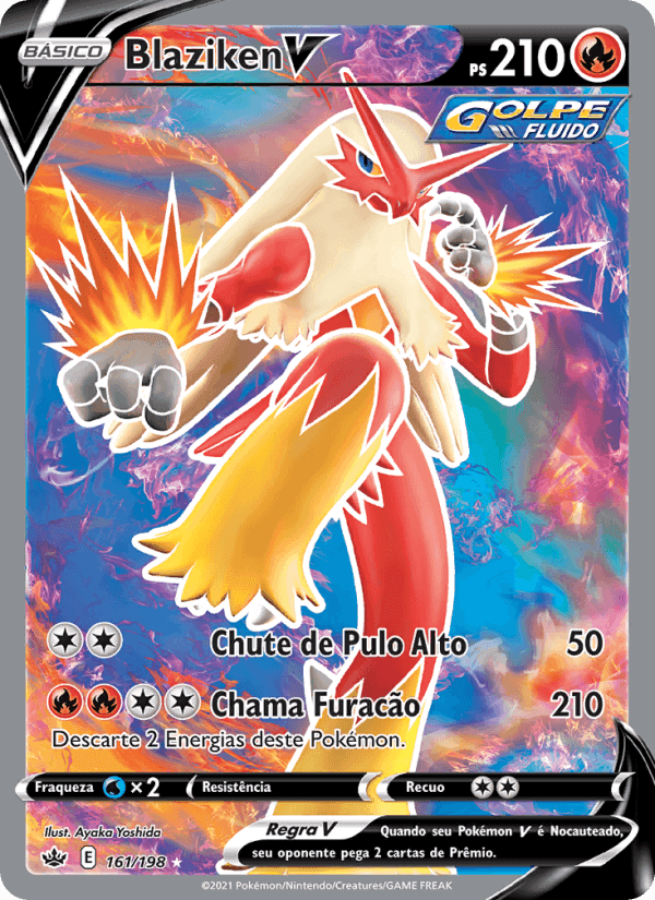 Blaziken V, carta 161 de Reinado Arrepiante