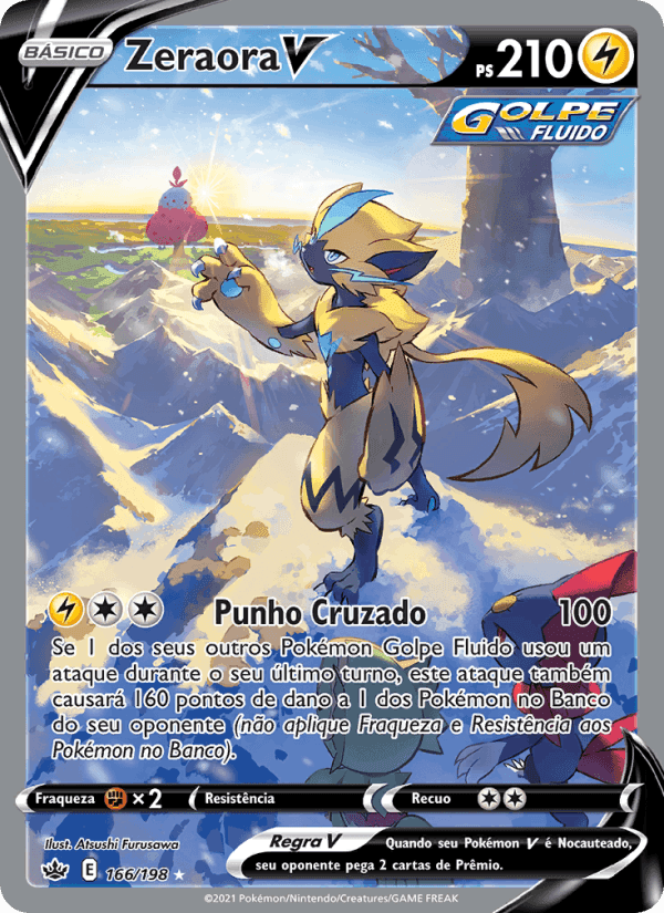 Zeraora V, carta 166 de Reinado Arrepiante