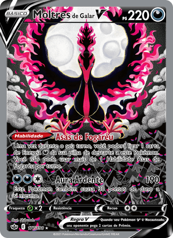 Moltres de Galar V, carta 177 de Reinado Arrepiante