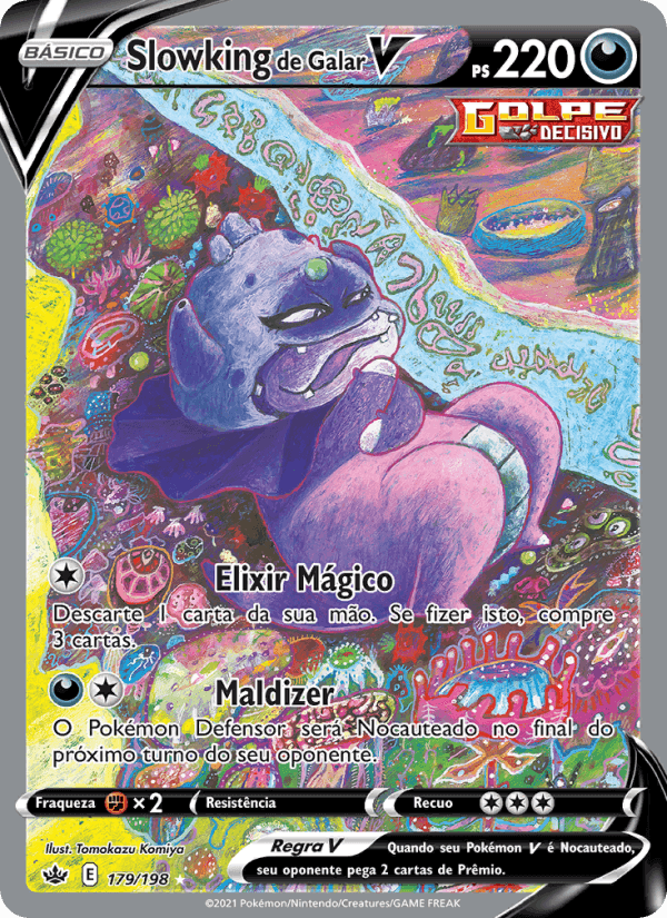 Slowking de Galar V, card 179 from Reinado Arrepiante