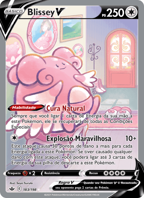 Blissey V, carta 183 di Reinado Arrepiante