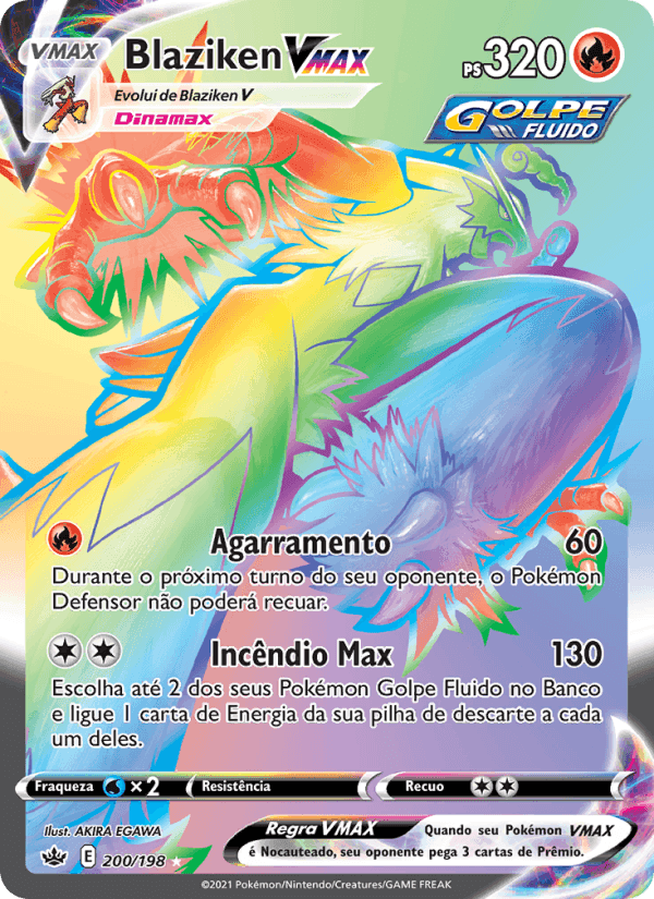 Blaziken VMAX, carte 200 de Reinado Arrepiante