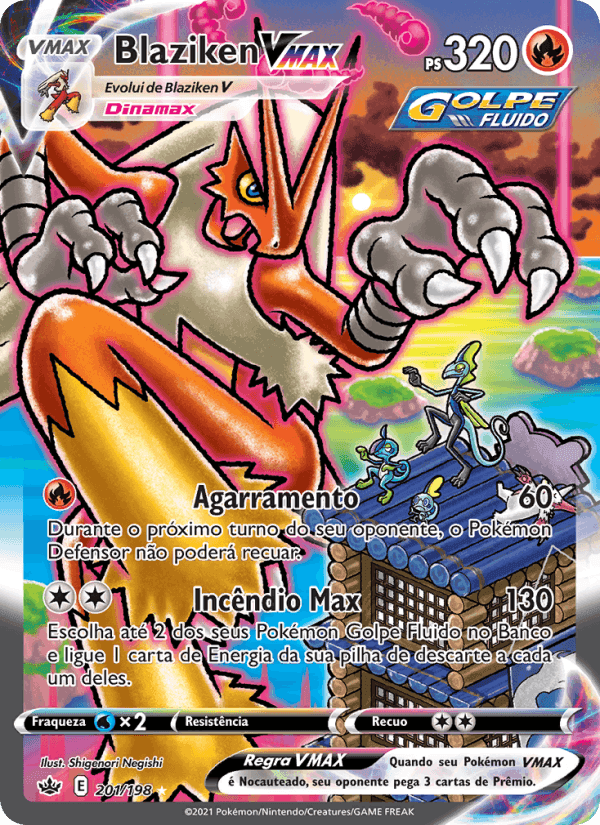 Blaziken VMAX, carta 201 di Reinado Arrepiante