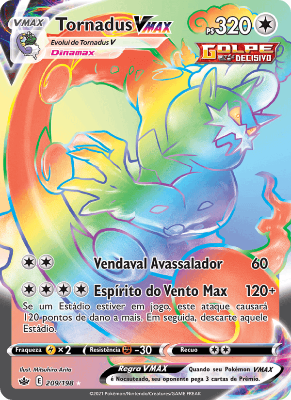 Tornadus VMAX, carta 209 de Reinado Arrepiante