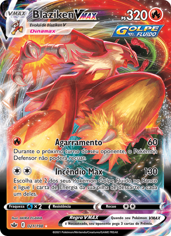 Blaziken VMAX, carta 21 di Reinado Arrepiante