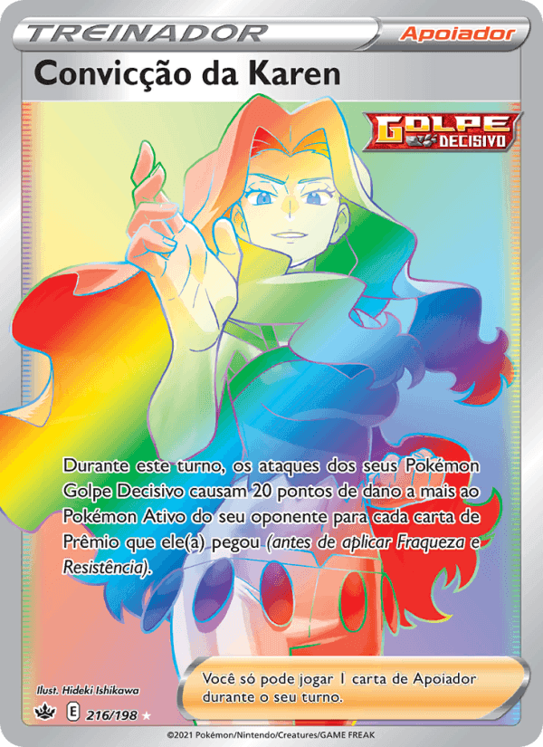 Convicção da Karen, card 216 from Reinado Arrepiante