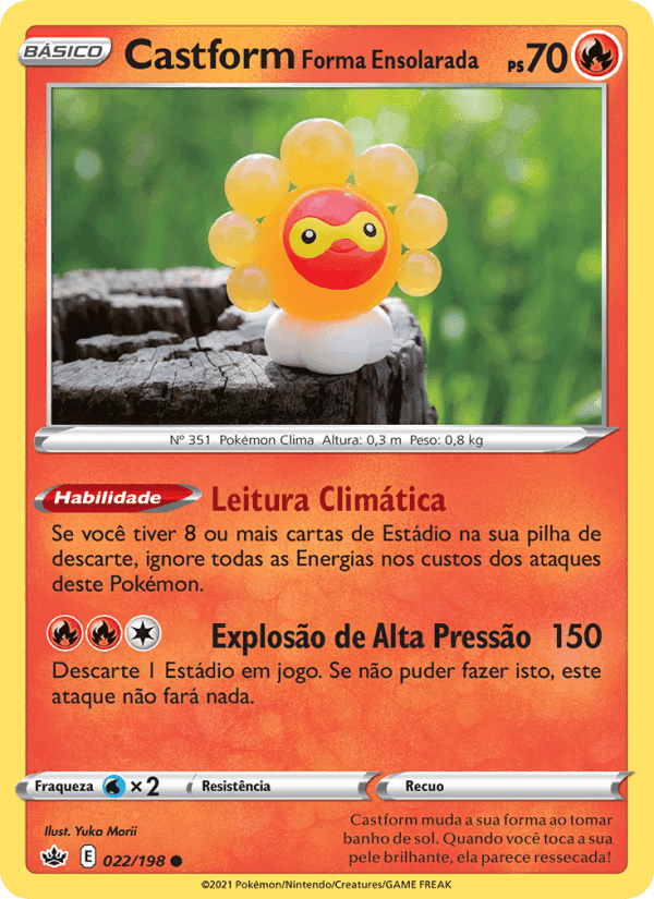Castform Forma Ensolarada, carta 22 di Reinado Arrepiante