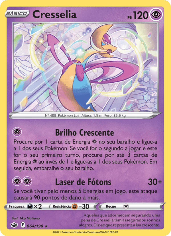 Cresselia, carta 64 de Reinado Arrepiante