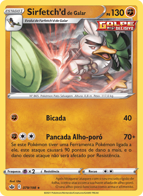 Sirfetch'd de Galar, carta 79 de Reinado Arrepiante