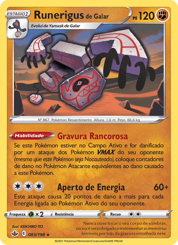 Runerigus de Galar, carte 83 de Reinado Arrepiante