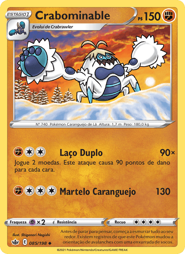 Crabominable, carta 85 de Reinado Arrepiante